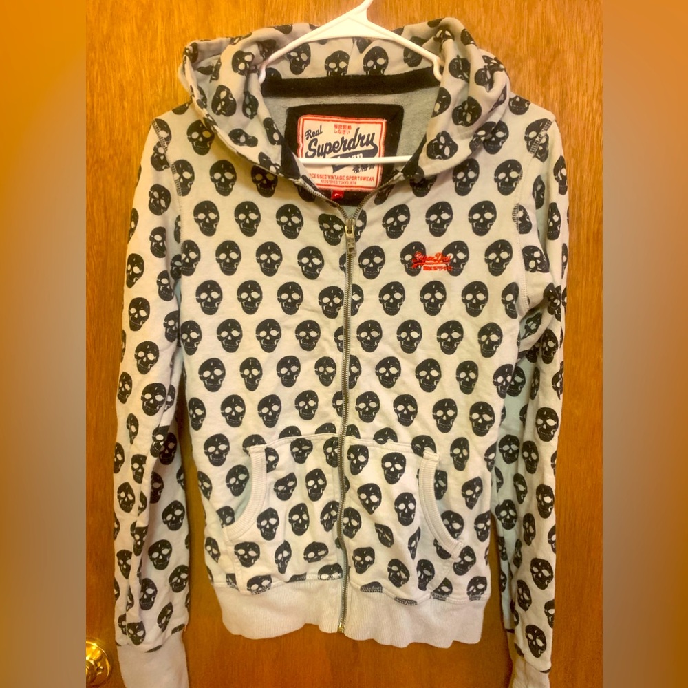 Superdry skull hoodie size S